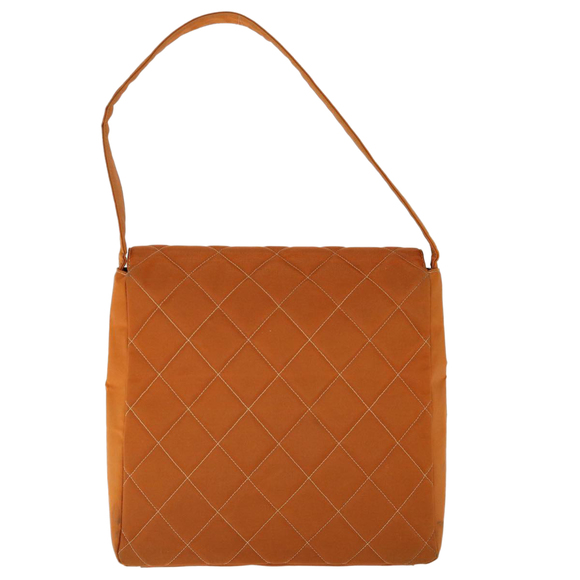 CHANEL Matelasse Shoulder Bag Nylon Brown CC Auth 60924A - Picture 2 of 16